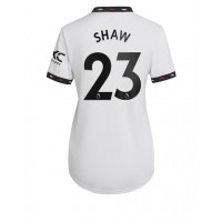 Manchester United Luke Shaw #23 Fußballbekleidung Auswärtstrikot Damen 2022-23 Kurzarm